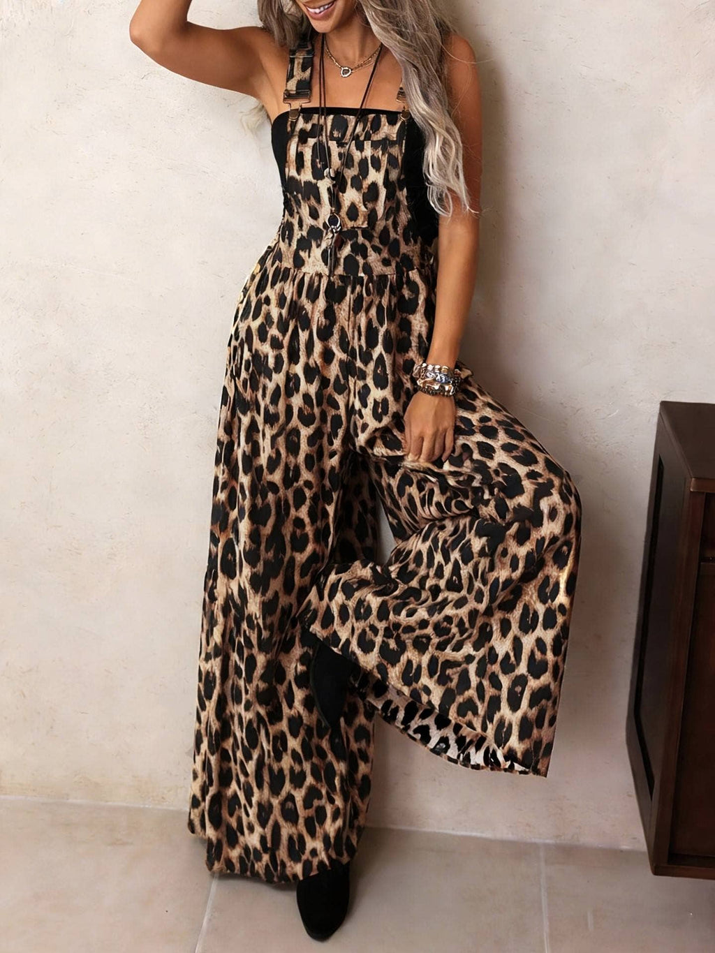 Leopard Print Jumpsuit