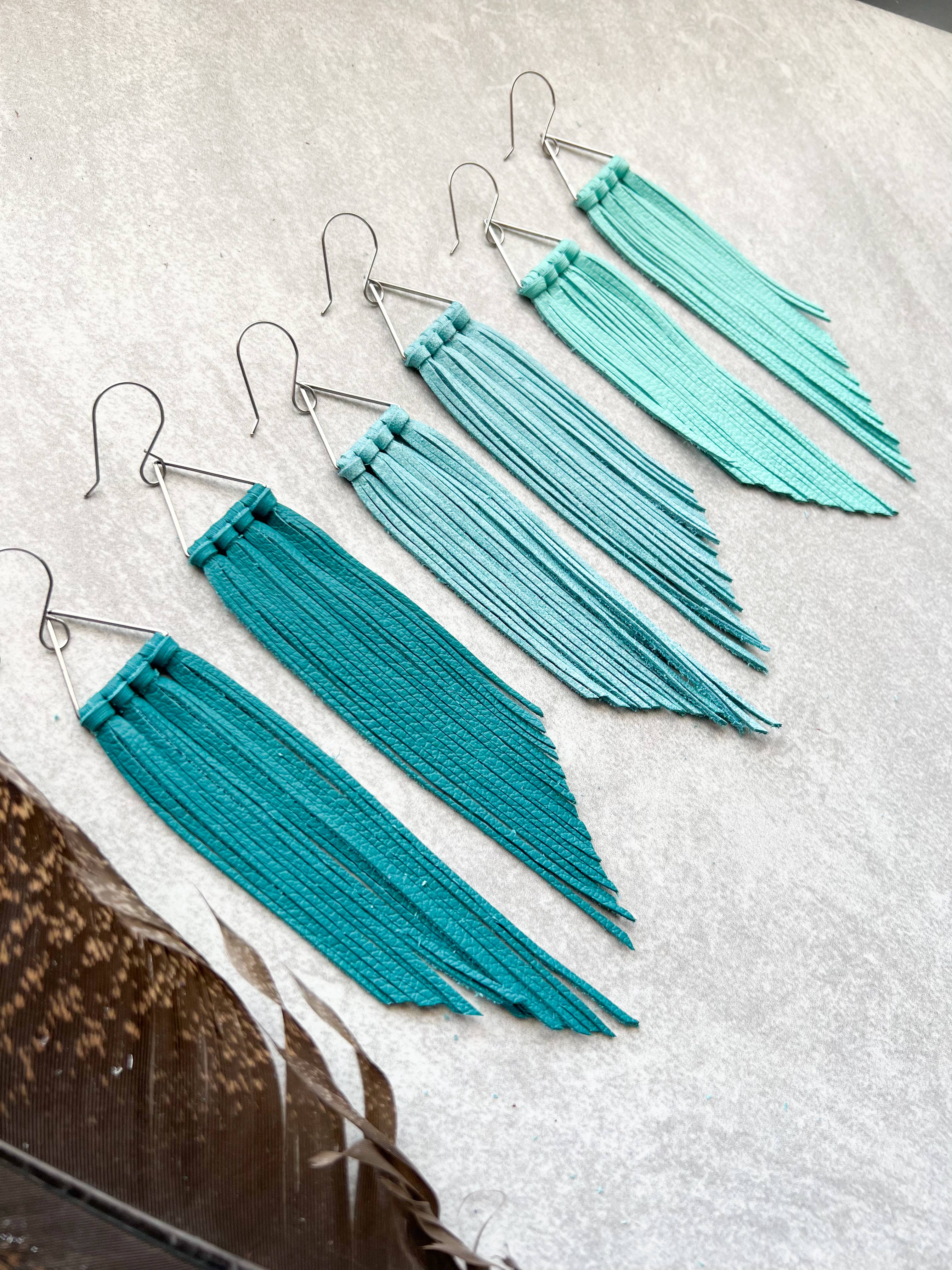 Triangle Fringe Earrings
