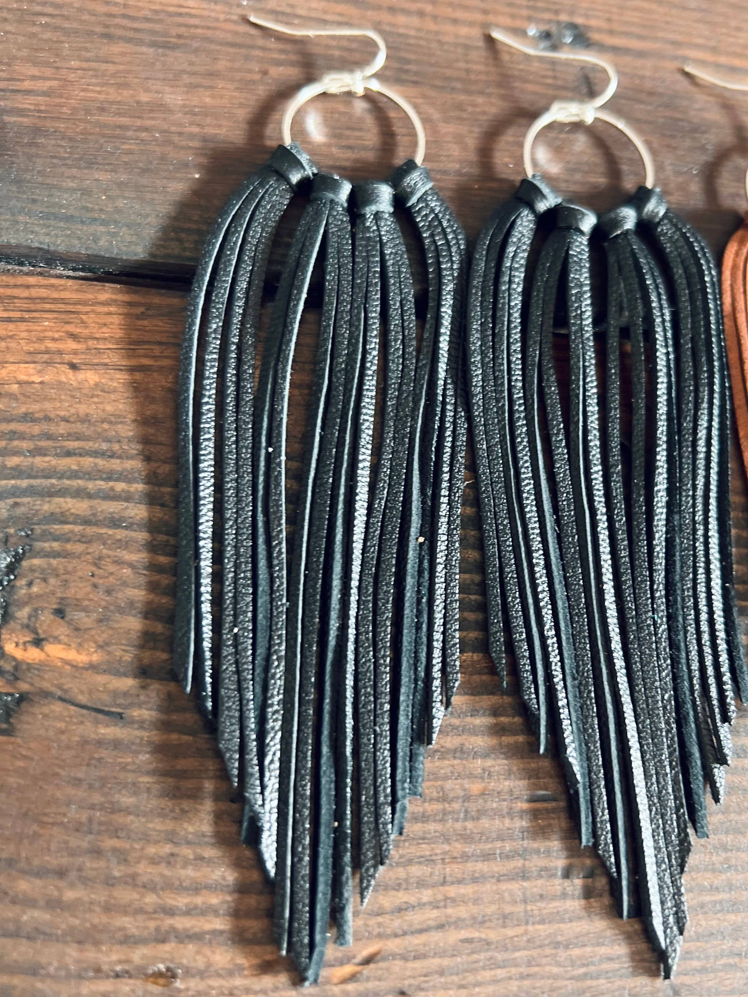 Circle Fringe Earrings