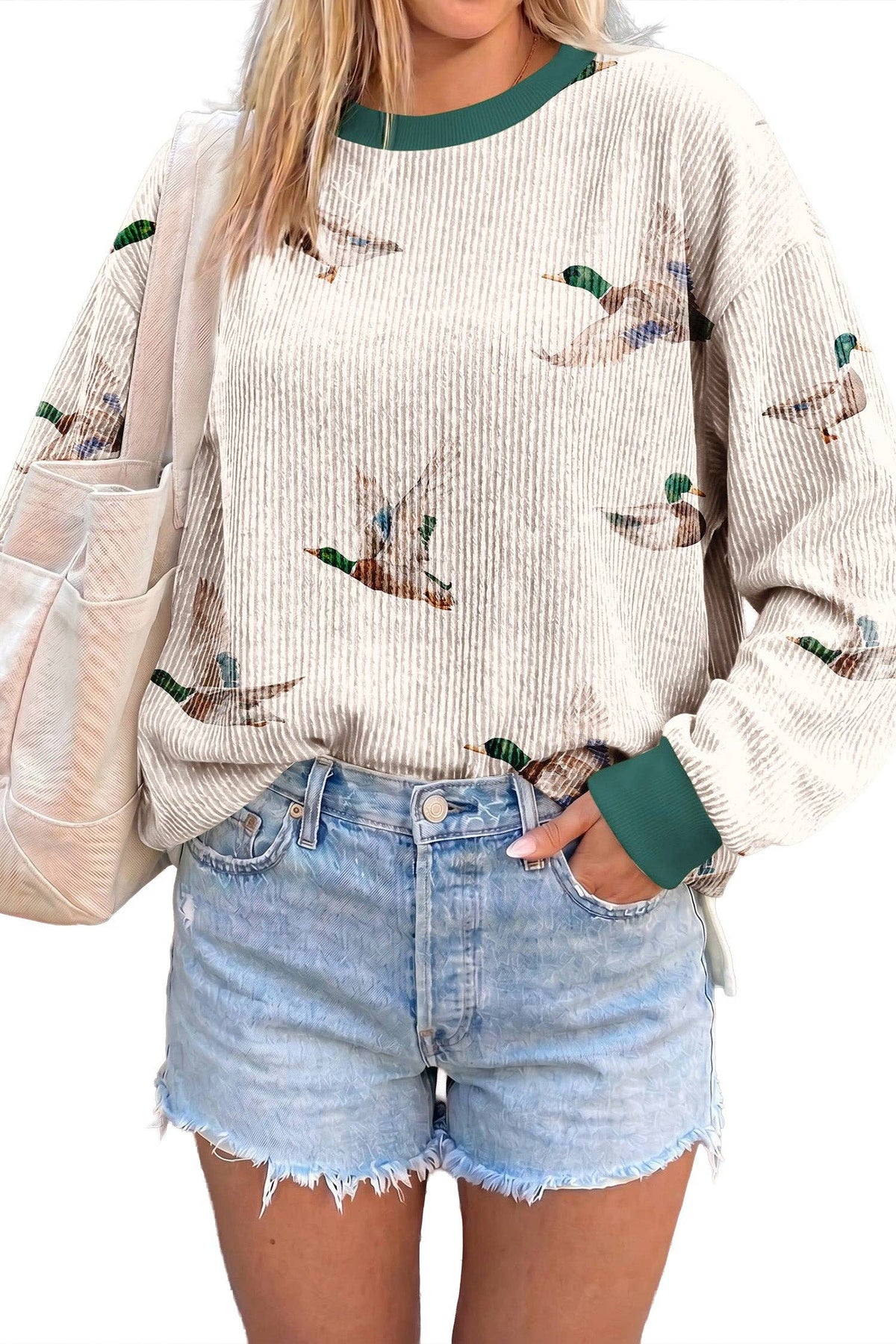 Duck Ribbed Long Sleeve