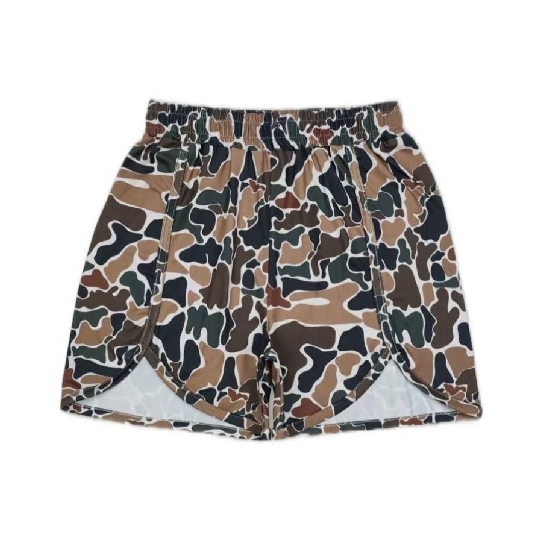 Elasticated Camouflage Shorts