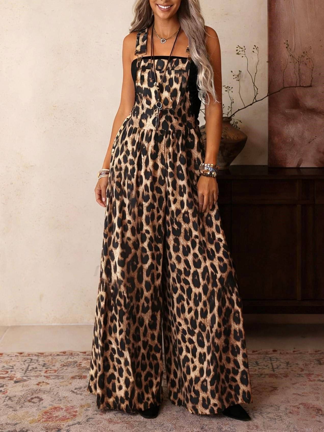 Leopard Print Jumpsuit