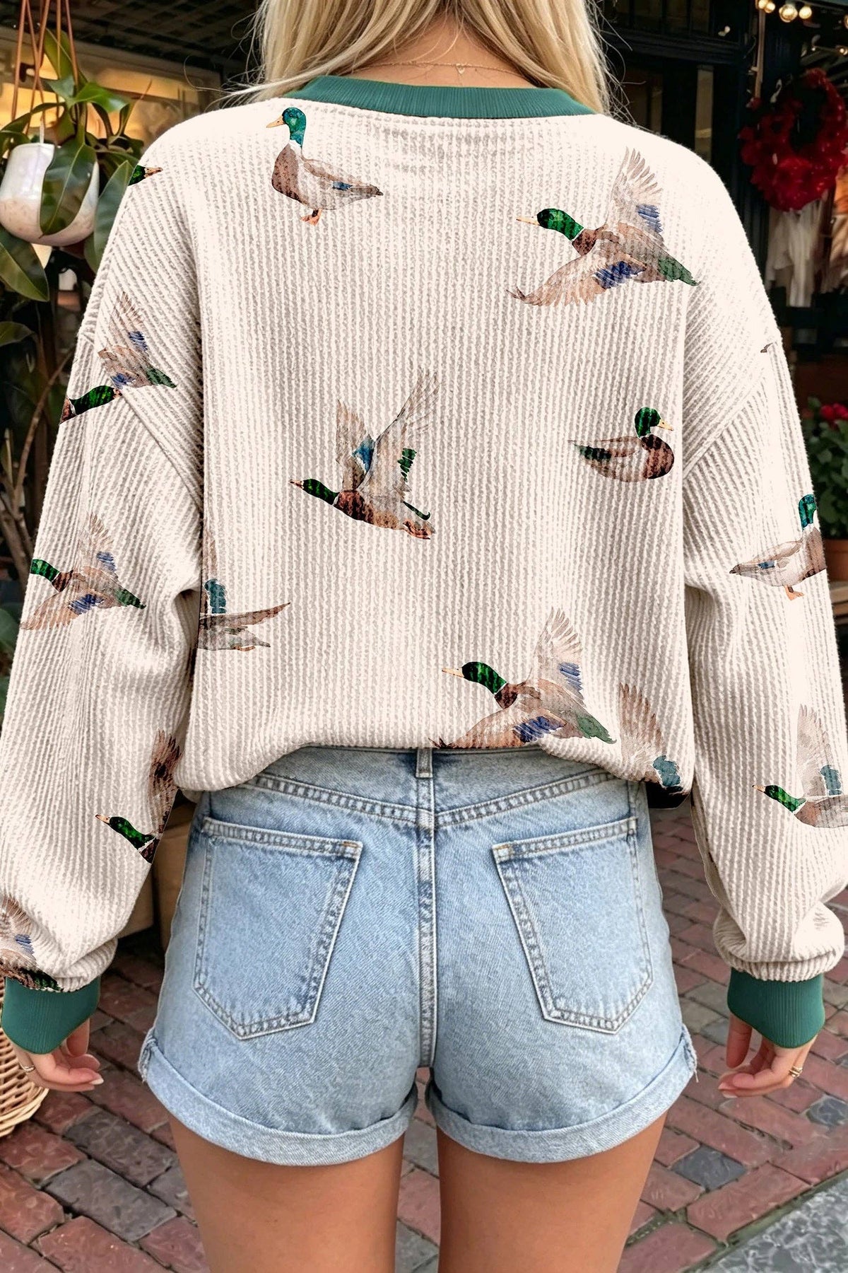 Duck Ribbed Long Sleeve
