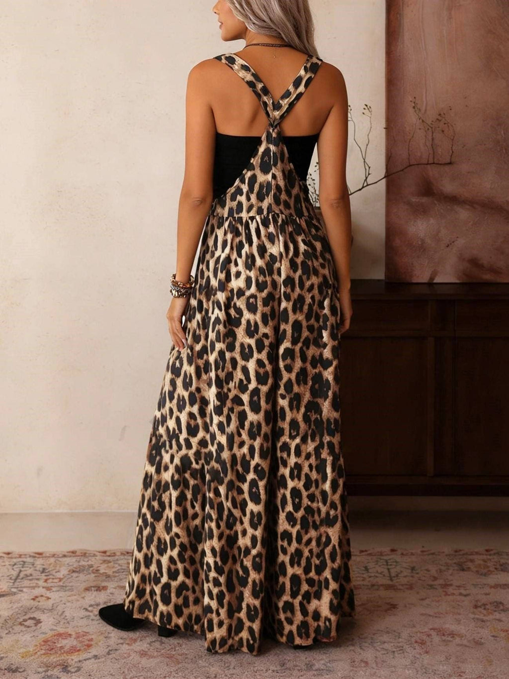 Leopard Print Jumpsuit